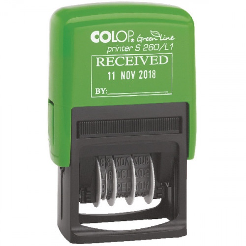 COLOP S260/L1 GRNLINE DATESTAMP RECD