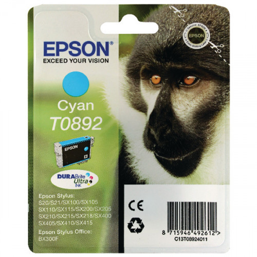 Epson T0892 Cyan Ink Cartridge C13T08924011 / T0892