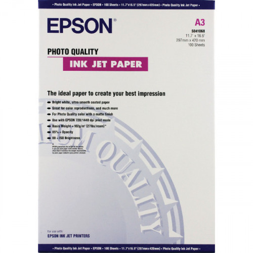 EPSON A3 PHOT INKJ PPR 102GSM PK100