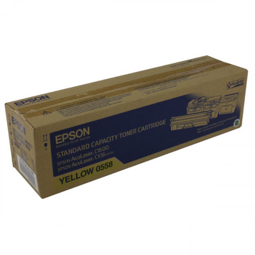 Epson AcuLaser C1600/CX16 Yellow Toner Cartridge Standard Capacity 1.6K C13S050558