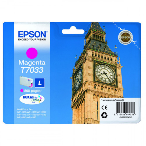 Epson T7033 Magenta Inkjet Cartridge C13T70334010 / T7033