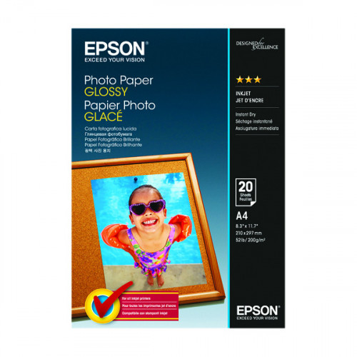 EPSON PHOTO PAPER A4 200GSM PK20