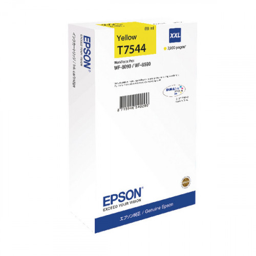 Epson WF-8090/8590 XXL Yellow Inkjet Cartridge C13T754440
