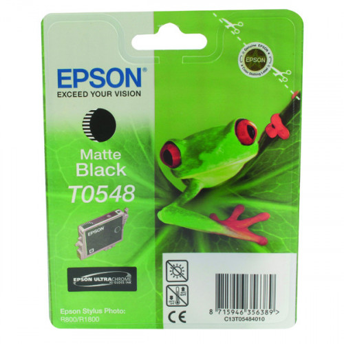 Epson T0548 Matte Black Inkjet Cartridge C13T05484010 / T0548