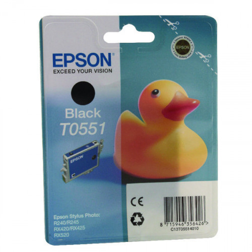 Epson T0551 Black Inkjet Cartridge C13T05514010 / T0551