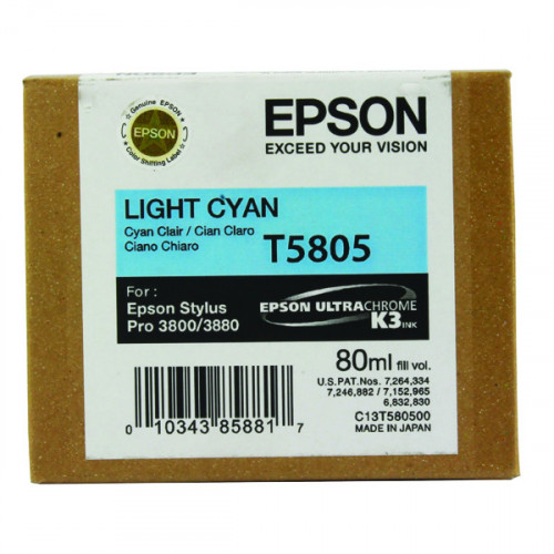 EPSON T5805 INK CARTRIDGE LIGHT CYAN