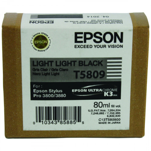 Epson T580900 Light Light Black Ink Cartridge C13T580900 / T5809