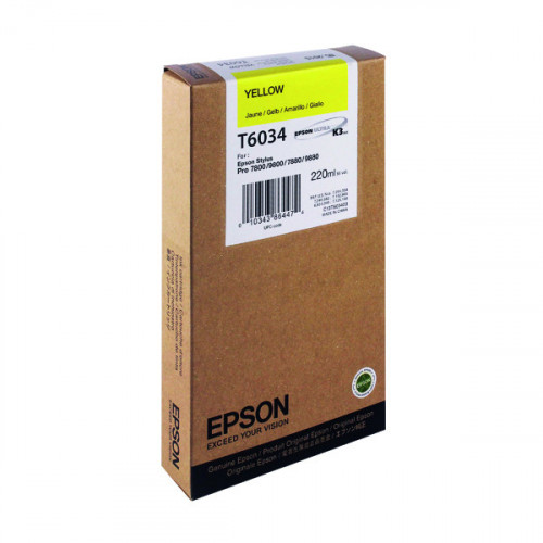 Epson T6034 High Yield Yellow Inkjet Cartridge C13T603400 / T6034