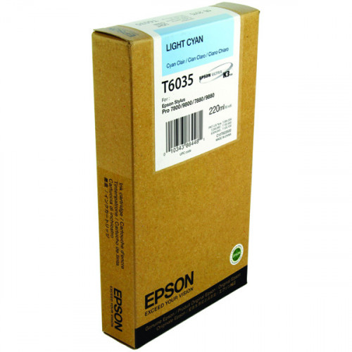 Epson T6035 Light High Yield Cyan Inkjet Cartridge C13T603500 / T6035