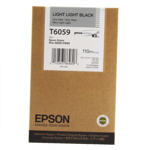 Epson T6059 Light Light Black Inkjet Cartridge For Stylus Pro 4800/4880 110ml C13T605900