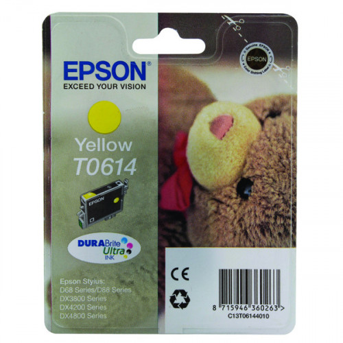 Epson T0614 Yellow Inkjet Cartridge C13T06144010 / T0614
