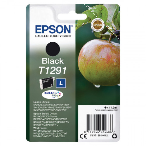 EPSON T1291 INK DURABRITE ULT HY BLK