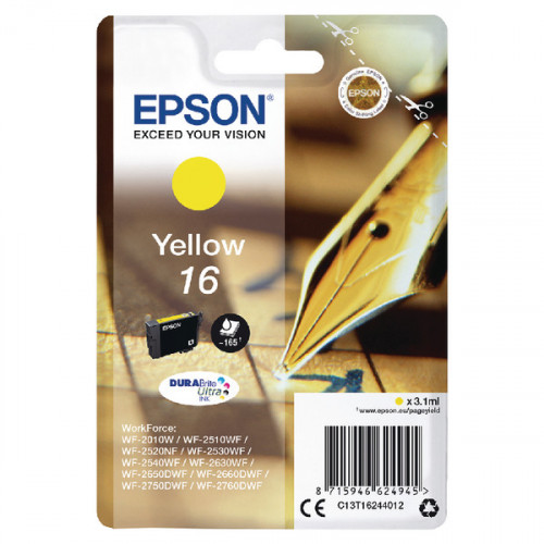 EPSON 16 INKJET CARTRIDGE YELLOW