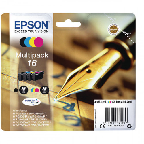 EPSON 16 INK DURABRITE MULTIPK CMYK