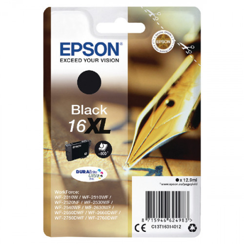 EPSON 16XL INK CARTRIDGE HY BLACK
