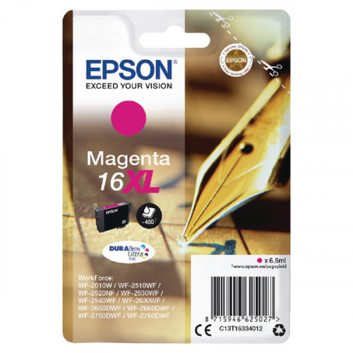 EPSON 16XL INK CARTRIDGE HY MAGENTA