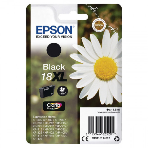 EPSON 18XL HOME INK CARTRIDGE BLK