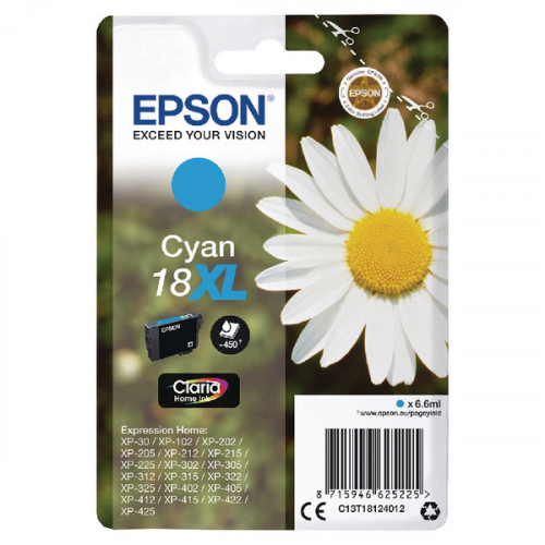EPSON 18XL HOME INK CARTRIDGE CYAN