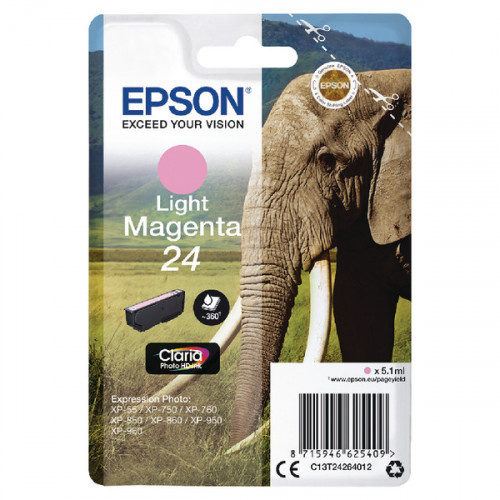 EPSON 24 INK CARTRIDGE LT MAG
