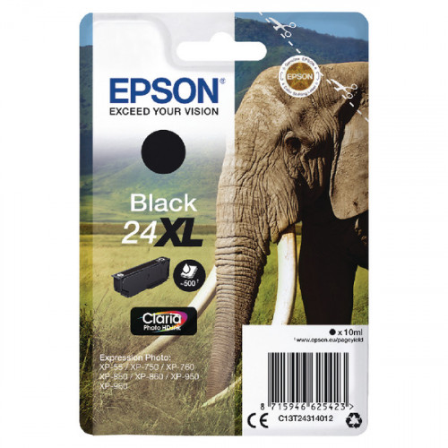 EPSON 24XL INK CARTRIDGE HY BLK