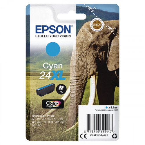 EPSON 24XL INK CARTRIDGE HY CY