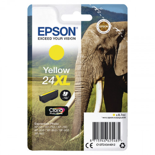 EPSON 24XL INK CARTRIDGE HY YLW