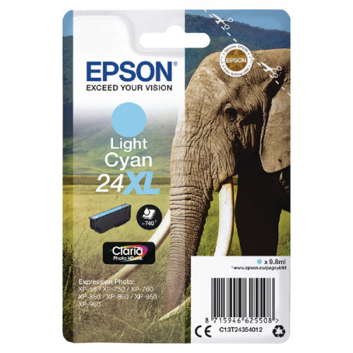 EPSON 24XL INK CARTRIDGE HY LIGHT CY