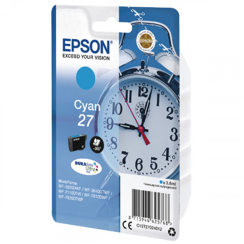 EPSON 27 INKJET CARTRIDGE CYAN