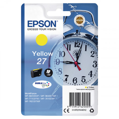 EPSON 27 INKJET CARTRIDGE YELLOW