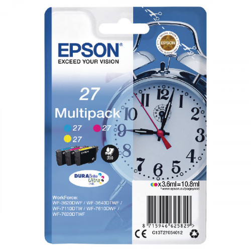 EPSON 27 INK CART DURABRITE MPK CMY