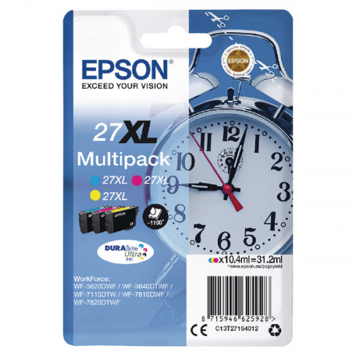 EPSON 27XL INK DURABRITE MULTIPK CMY