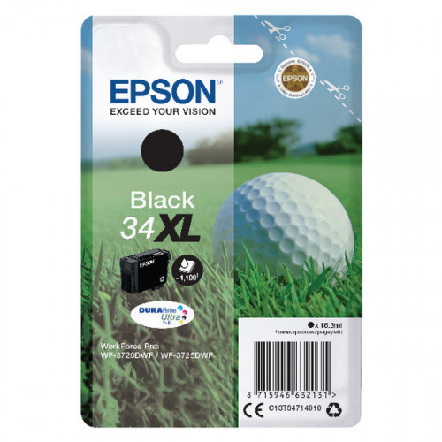 EPSON 34XL INK CARTRIDGE HY BLACK