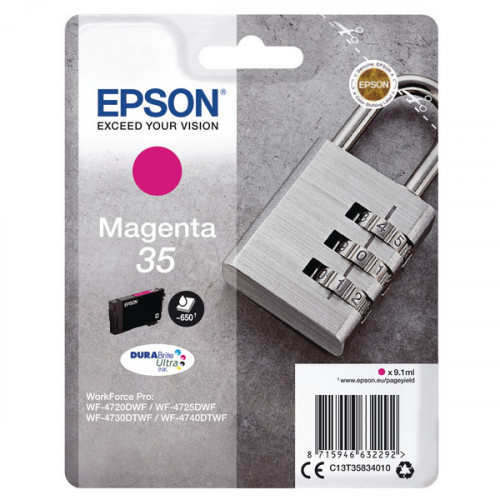 Epson Singlepack Magenta 35 DURABrite Ultra Ink C13T35834010