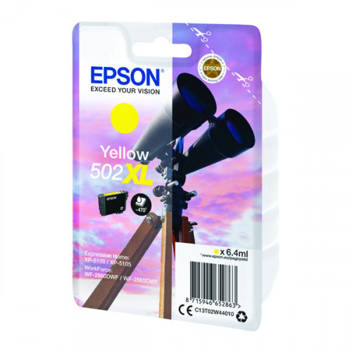 EPSON 502XL INK CARTRIDGE YELLOW