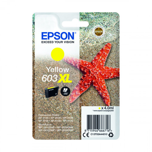 EPSON 603XL STARFISH INK CART YLW