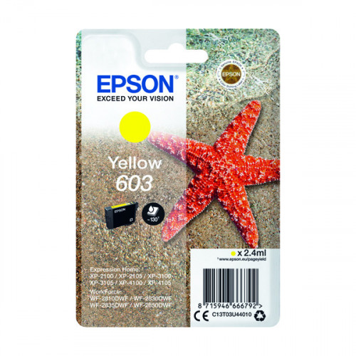 EPSON 603 STARFISH INK CART YLW