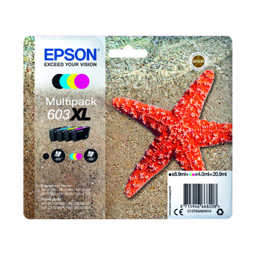 EPSON 603XL STARFISH INK MLTIPK CMYK