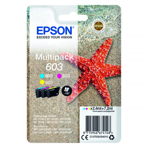 EPSON 603 STARFISH INK CART MPK CMY