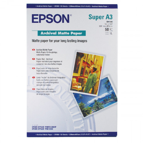 EPSON A3 ARCHIVAL MATTE WHITE PK50