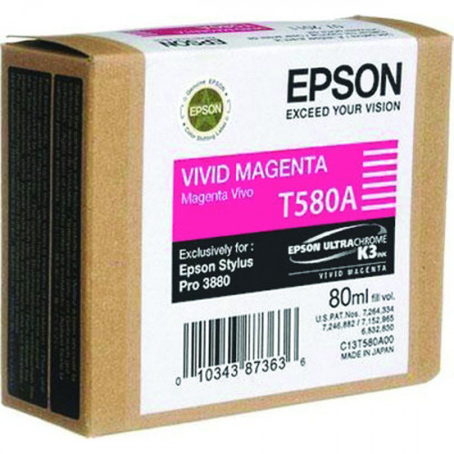 EPSON T580A INK CART VIVID MAGENTA