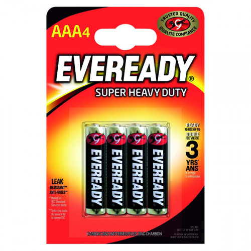 EVEREADY SUPER HD AAA BATTERIES PK4