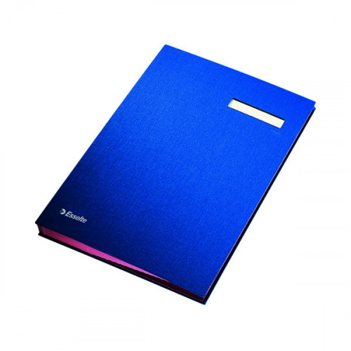 Esselte Signature Book 20 Part Blue 621063