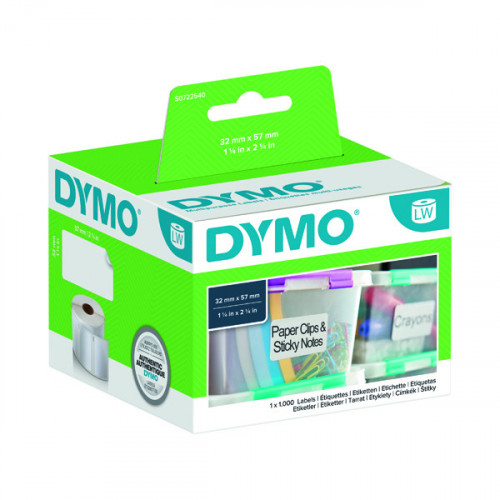 DYMO LABELWRITER LABELS 57X32 PK1000