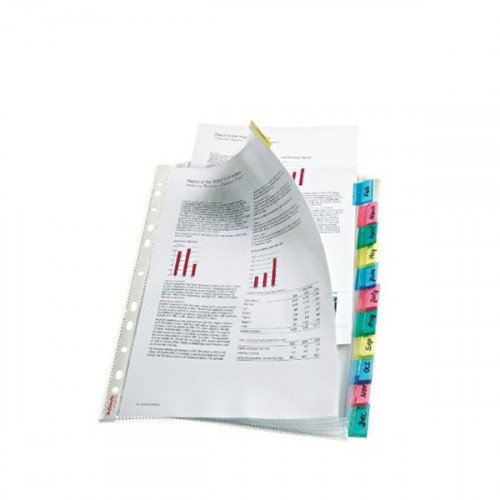 ESSELTE INDEX POCKETS 12 TAB AST