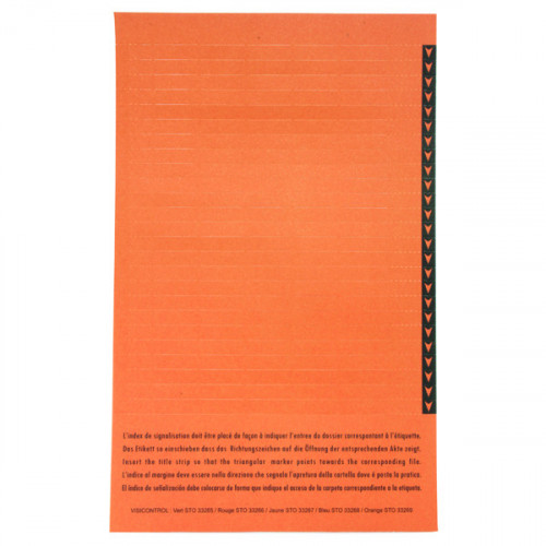 Esselte Orgarex Lateral Insert White With Orange Tip (Pack of 250) 326900