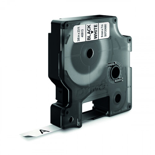 DYMO D1 LABELMAKER TAPE 9MM BLK/WHT