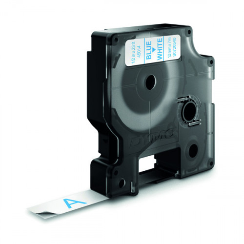 DYMO D1 LABELMAKER TAPE 12MM BLU/WHT