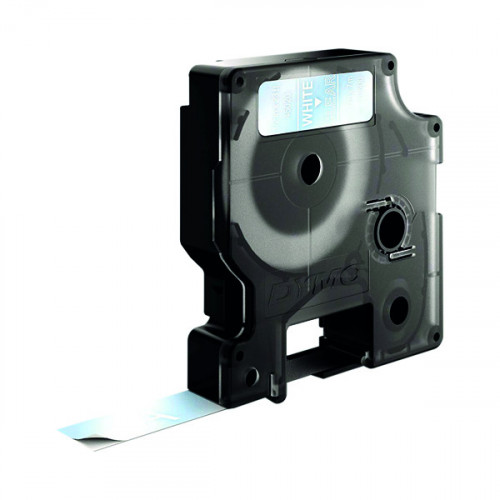 DYMO D1 LABELMAKER TAPE 12MM WHT/CLR