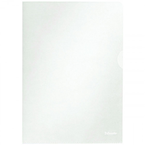 ESSELTE EMBOSSD FOLDER A4 CLR PK100