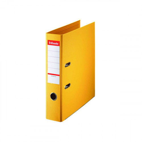 Esselte 75mm Lever Arch File Polypropylene A4 Yellow (Pack of 10) 48061
